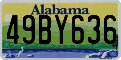 AL license plate 49BY636