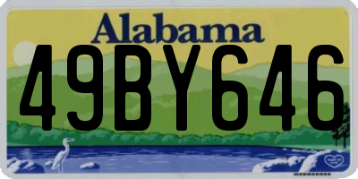 AL license plate 49BY646