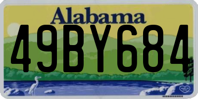 AL license plate 49BY684
