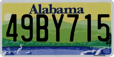AL license plate 49BY715
