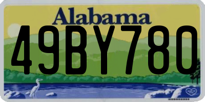 AL license plate 49BY780