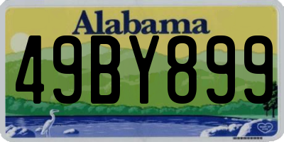 AL license plate 49BY899