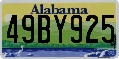 AL license plate 49BY925