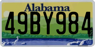 AL license plate 49BY984