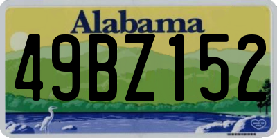 AL license plate 49BZ152