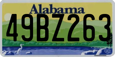 AL license plate 49BZ263