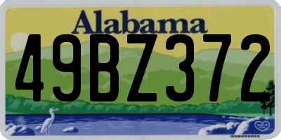 AL license plate 49BZ372