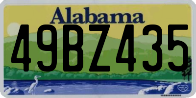 AL license plate 49BZ435