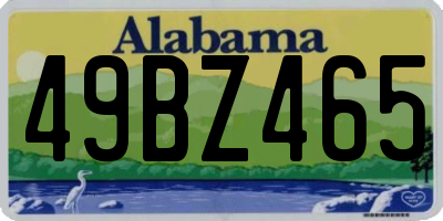 AL license plate 49BZ465