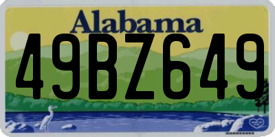 AL license plate 49BZ649