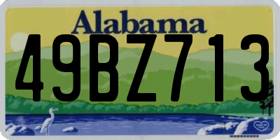 AL license plate 49BZ713