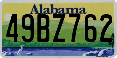 AL license plate 49BZ762
