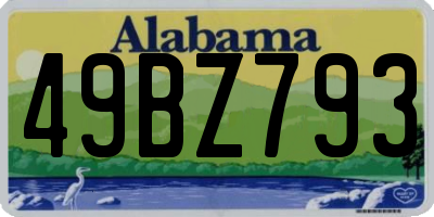 AL license plate 49BZ793