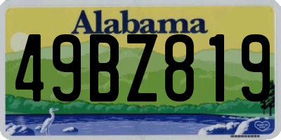AL license plate 49BZ819