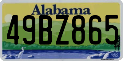 AL license plate 49BZ865