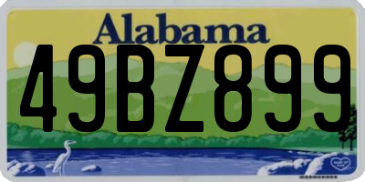 AL license plate 49BZ899