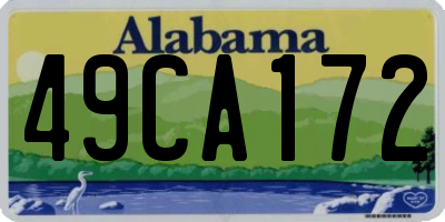 AL license plate 49CA172