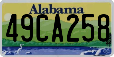 AL license plate 49CA258
