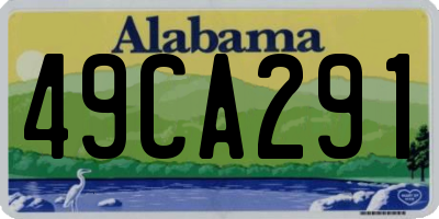 AL license plate 49CA291