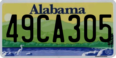 AL license plate 49CA305