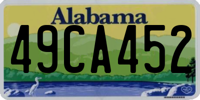 AL license plate 49CA452