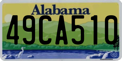 AL license plate 49CA510