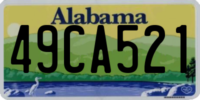 AL license plate 49CA521