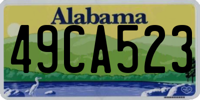 AL license plate 49CA523
