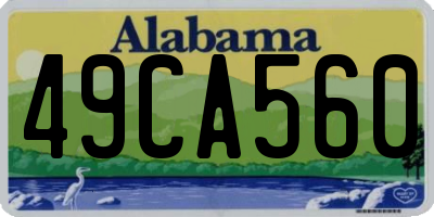 AL license plate 49CA560