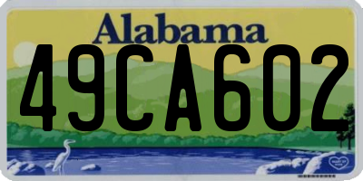 AL license plate 49CA602