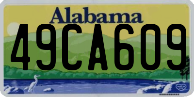 AL license plate 49CA609