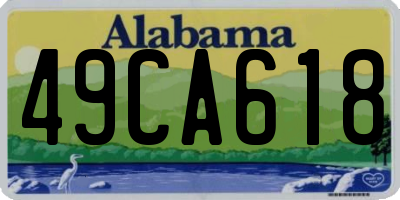 AL license plate 49CA618