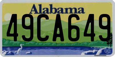 AL license plate 49CA649