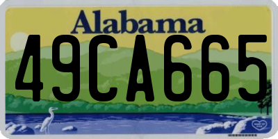 AL license plate 49CA665