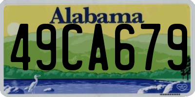 AL license plate 49CA679
