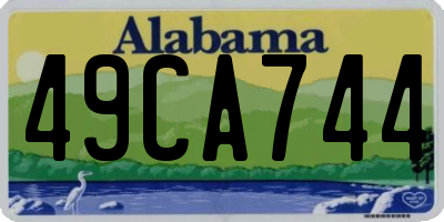 AL license plate 49CA744