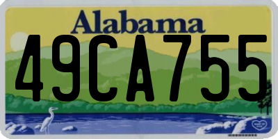 AL license plate 49CA755