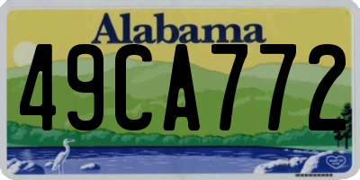 AL license plate 49CA772