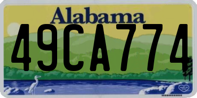 AL license plate 49CA774