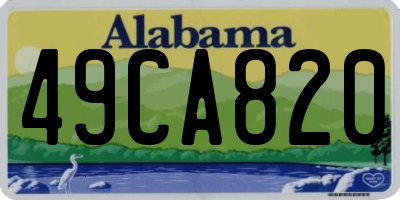 AL license plate 49CA820