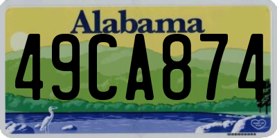 AL license plate 49CA874