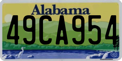 AL license plate 49CA954
