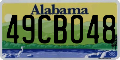 AL license plate 49CB048