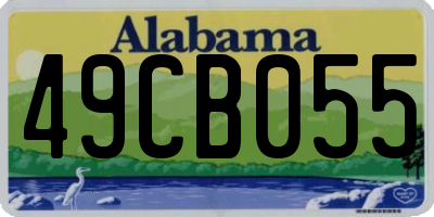 AL license plate 49CB055