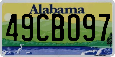 AL license plate 49CB097