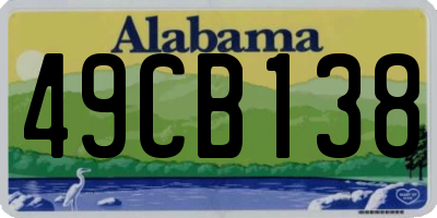 AL license plate 49CB138