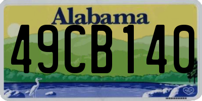 AL license plate 49CB140