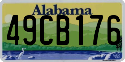 AL license plate 49CB176