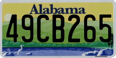 AL license plate 49CB265