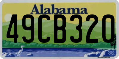AL license plate 49CB320